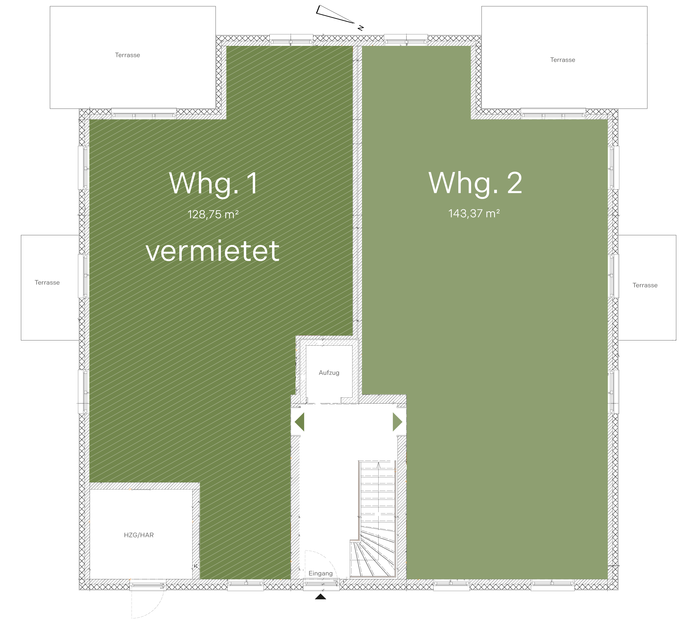 Villa Übersicht Etage