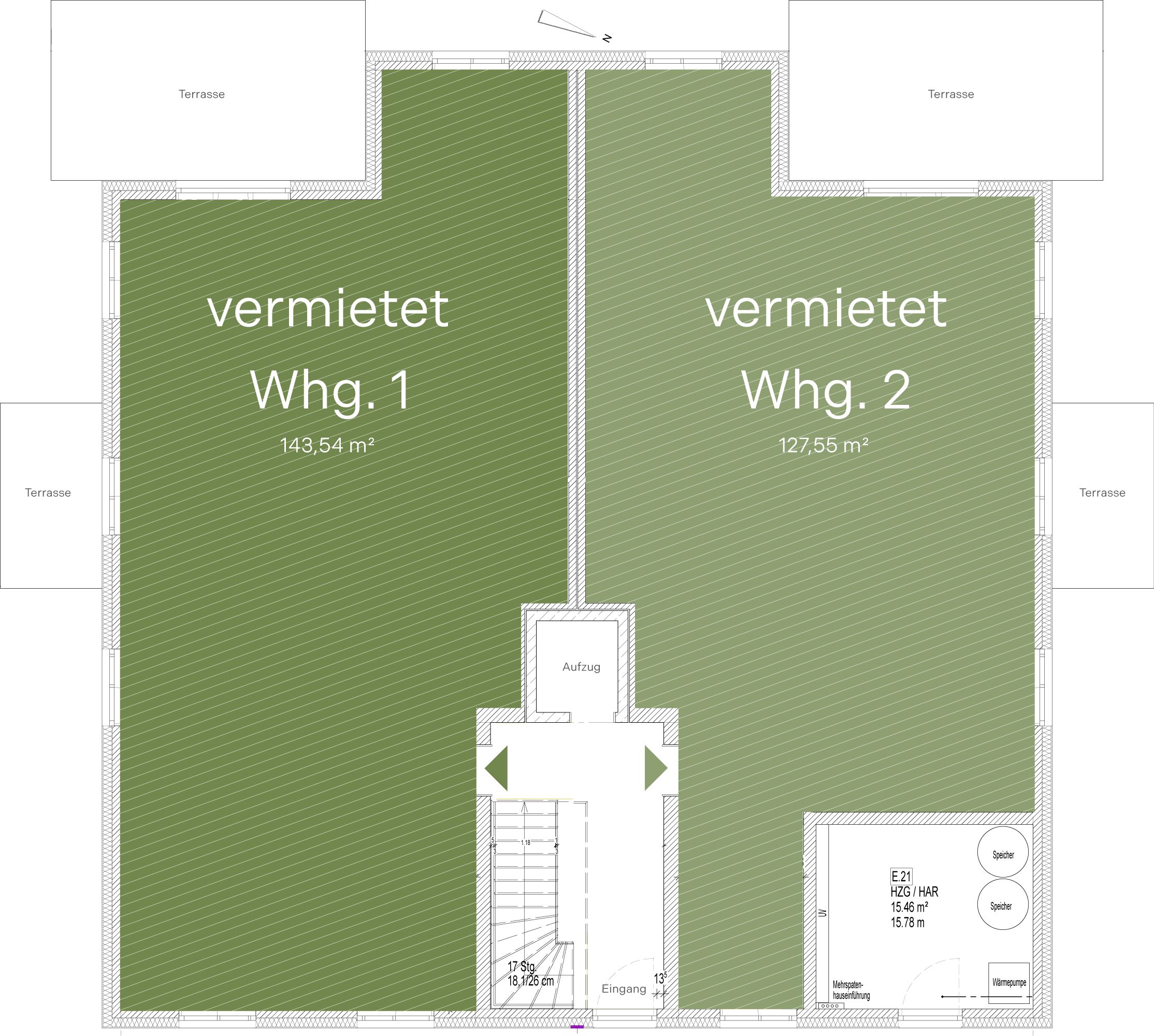 Villa Übersicht Etage